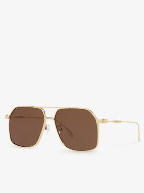 NWT ALEXANDER MCQUEEN UNISEX AVIATOR SUNGLASSES